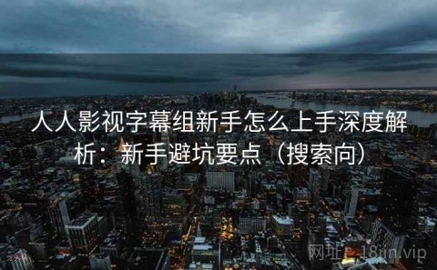 人人影视字幕组新手怎么上手深度解析：新手避坑要点（搜索向）