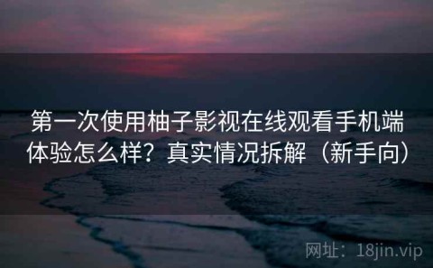 第一次使用柚子影视在线观看手机端体验怎么样？真实情况拆解（新手向）