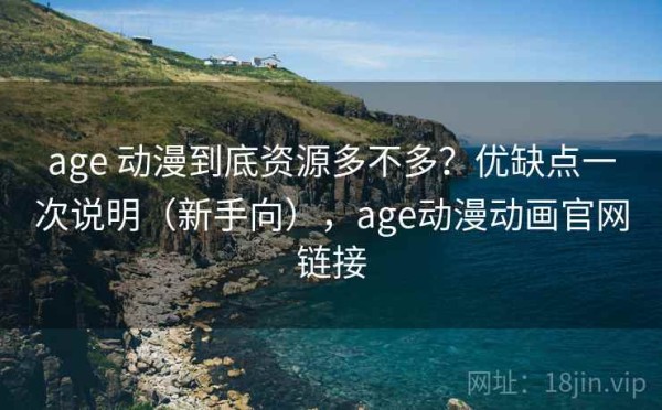 age 动漫到底资源多不多？优缺点一次说明（新手向），age动漫动画官网链接