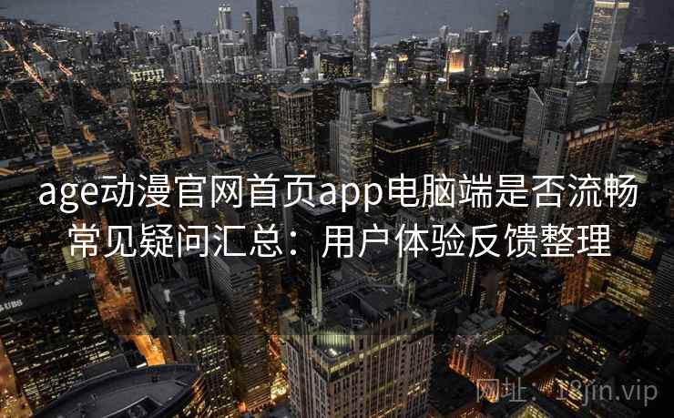 age动漫官网首页app电脑端是否流畅常见疑问汇总：用户体验反馈整理