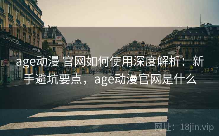 age动漫 官网如何使用深度解析：新手避坑要点，age动漫官网是什么