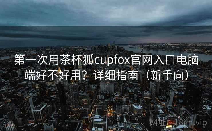 第一次用茶杯狐cupfox官网入口电脑端好不好用？详细指南（新手向）