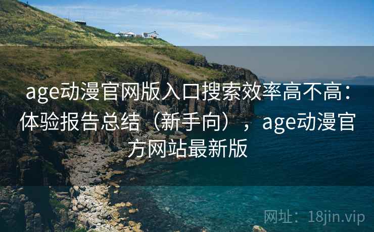 age动漫官网版入口搜索效率高不高：体验报告总结（新手向），age动漫官方网站最新版