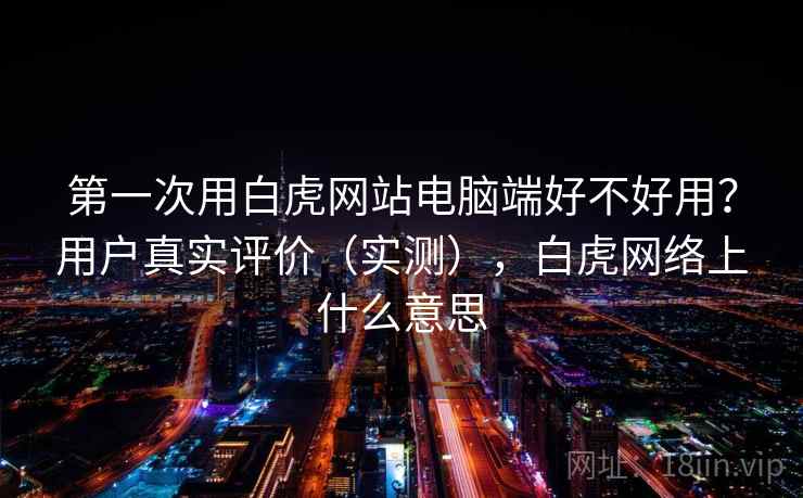 第一次用白虎网站电脑端好不好用？用户真实评价（实测），白虎网络上什么意思